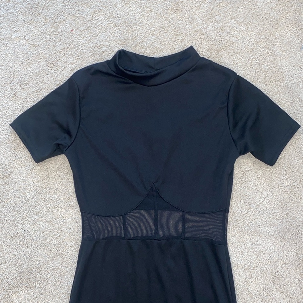 Nasty Gal Bodycon Sheer Corset Midi Dress